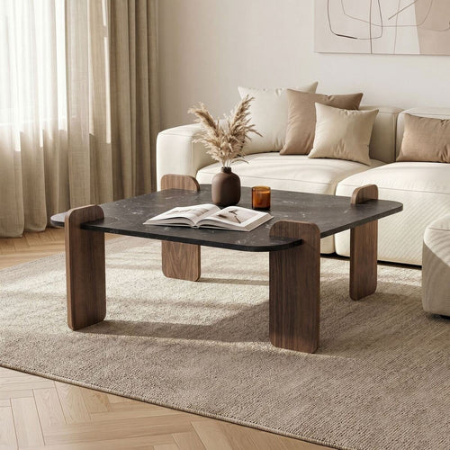 Calicosy - Vierkante ORME - Donker hout 90x90x35 cm