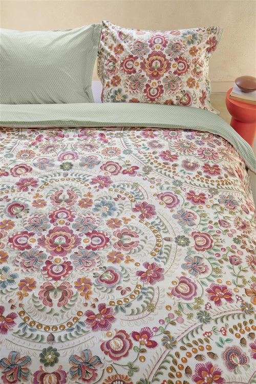 Pip Studio dekbedovertrek Il Ricamo - 200x200/220 cm - gebroken wit - vtwonen shop