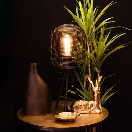 EGLO tafellamp Rinroe - e27 - 44 cm - zwart - staal - vtwonen shop