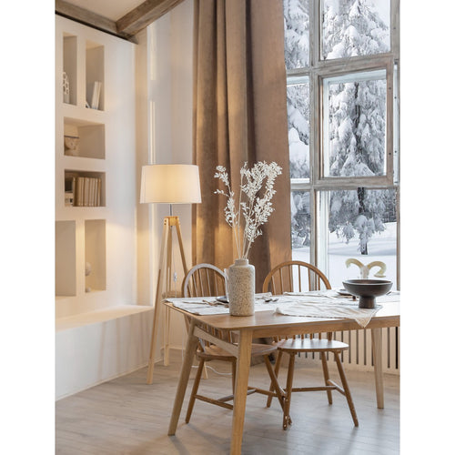 Nova Luce LE ROY Statief vloerlamp naturel wit E27 1x12W