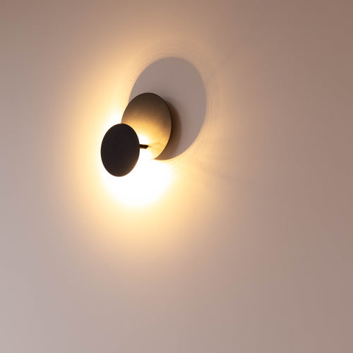Atmooz wandlamp Ugo - antiek messing - Ø 29 x H 9 cm - G9