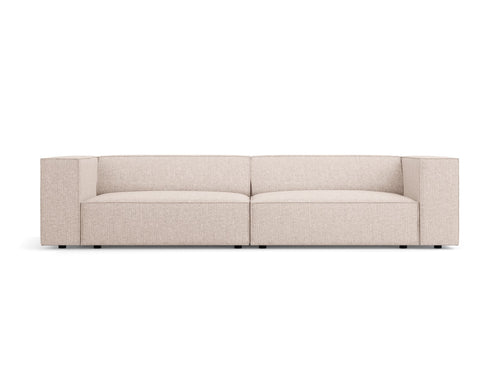 Cosmopolitan Design Bank Arendal 4-zits, chenille, beige - 102x244x70cm