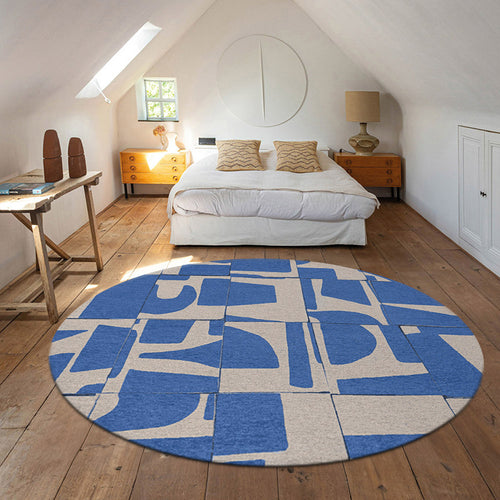 Louis De Poortere vloerkleed Campanula - blauw - 140x140cm - vtwonen shop