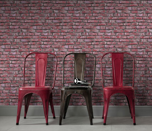 Erismann behang steen rood - 53 cm x 10.05 m - 661387 - vtwonen shop