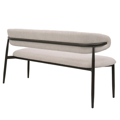 Giga Meubel Eetkamerbank Alexia - Beige/Brons - 180x55x77cm