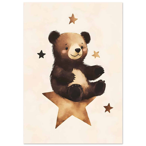 Artfulprints  Dromende beer   poster 30x40 cm - vtwonen shop