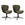 Furnhouse eetkamerstoel Nicklas - Donkerbruin - Leer - Set van 2