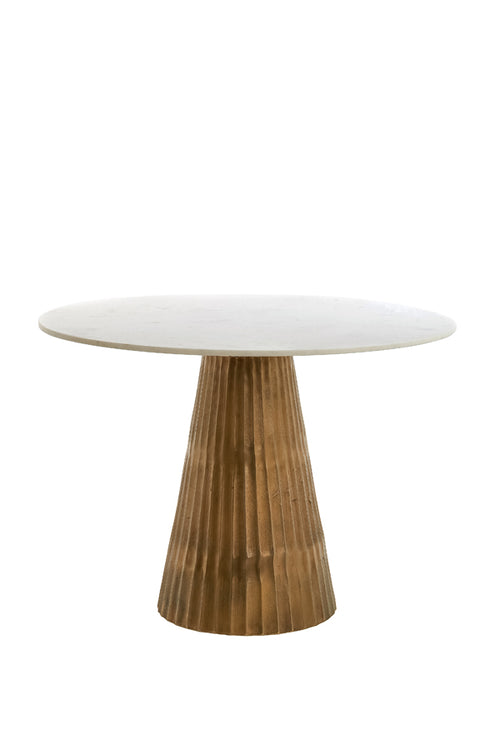 Light & Living tafel LEYDA - Ø100x78cm - wit