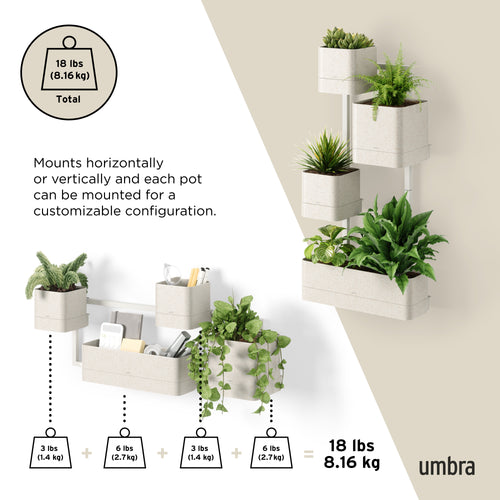 Umbra Cubiko wandplantenbak - vtwonen shop
