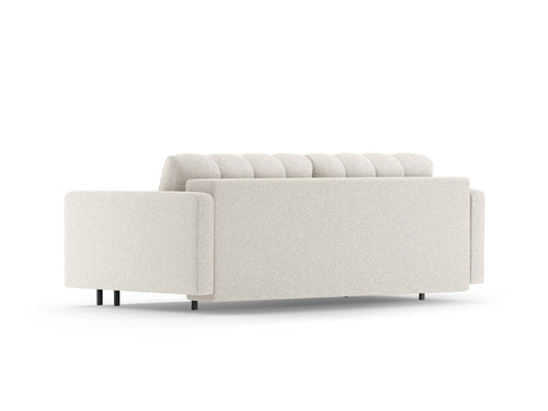 Cosmopolitan Design Slaapbank met opbergdoos Bali 3-zits, boucle wit - 84x222x105cm
