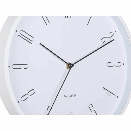 Karlsson wandklok Regal Numbers - wit - Ø30cm - vtwonen shop