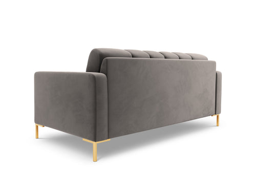 Cosmopolitan Design Bank Bali 2-zits, flueel, lichtgrijs - 96x152x75cm