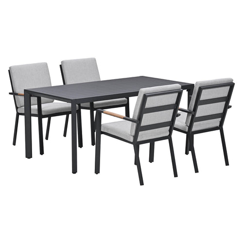 Garden Impressions Tuinset Kasper stapelbaar 5-delig - donker grijs