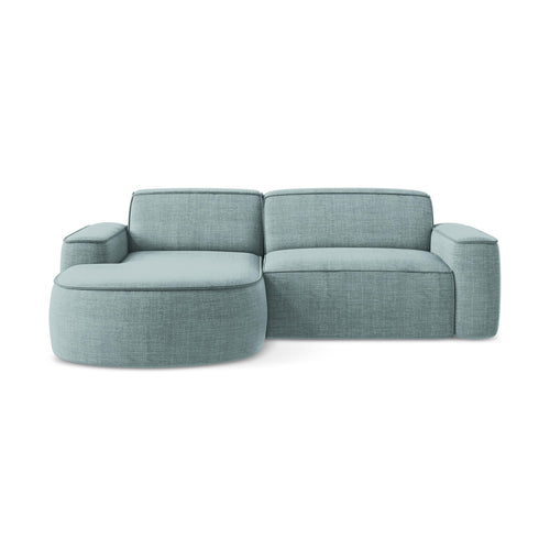 LaMiaSofa hoekbank links Melissa - textuurstof - jeans - 224x166x70