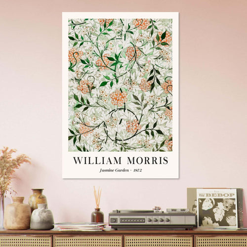 Artfulprints Poster William Morris - Jasmine garden   - 70x100 cm - Groen