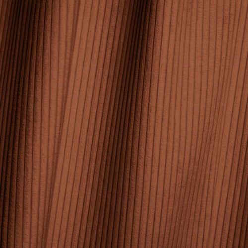 Premium Interiors - Linkshoekbank met slaapfunctie en opbergruimte COMO - corduroy terracotta 297cm