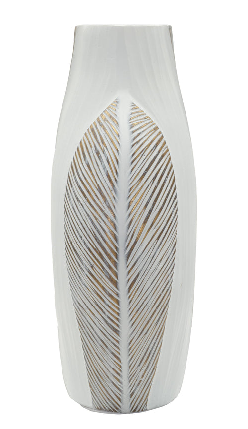 Mauro Ferretti vaas - 27x11,5x31 cm - wit