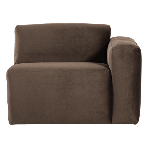 WOOOD 1-zits bank arm rechts Mojo Base - Velvet - Bruin - 74x105x97
