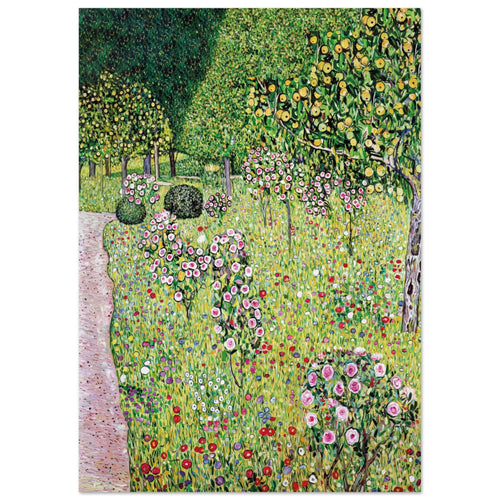 Artfulprints  Gustav Klimt - Orchard with roses   poster A4 21x29.7 cm - vtwonen shop
