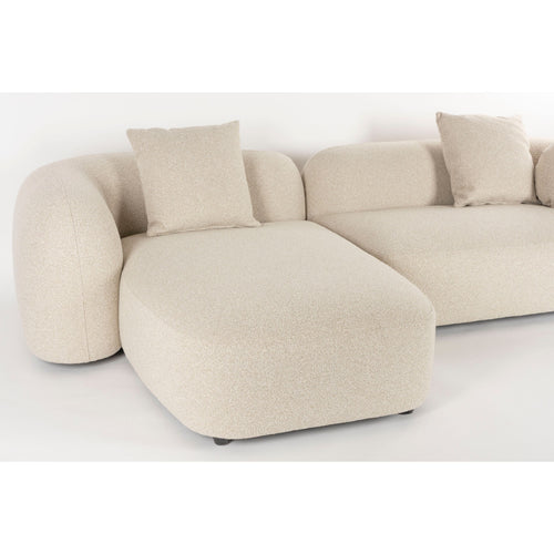 Housecraft Living Perry 3-Zitsbank Chaise Longue Links Beige
