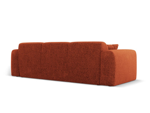 Cosmopolitan Design Bank Nolio 3-zits, chenille, terracotta - 95x235x72cm