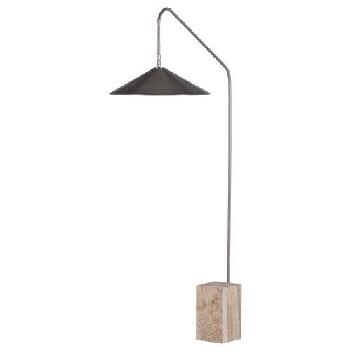 WOOOD vloerlamp Korn - Metaal - Chrome - 182x124x25