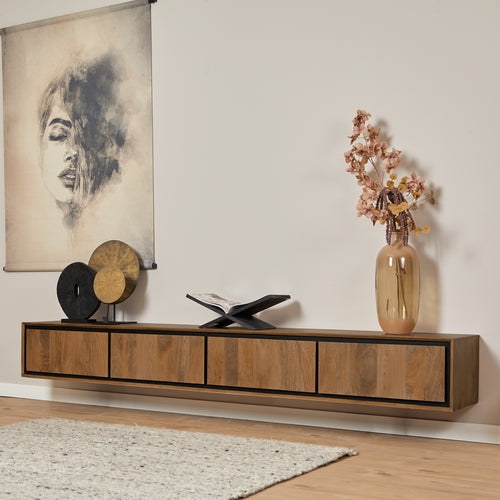 Starfurn  tv meubel RichWood - bruin - 35x240x30cm