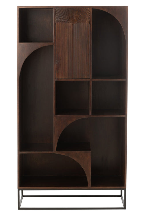 J-Line rek Mode - mango hout/mdf - bruin