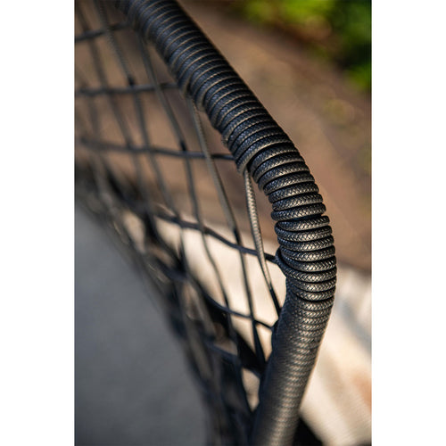 Garden Impressions tuinset Ross - Tulli zwart - light teak look - Ø148 cm
