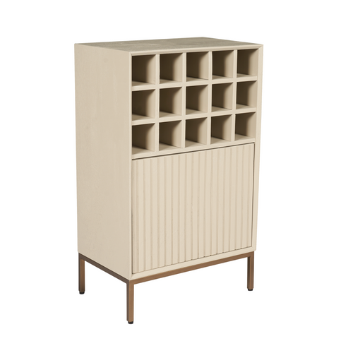 Starfurn  wijnkast Madison - beige - 35x55x90cm