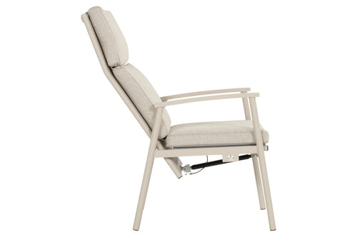 Hartman Tuinstoel Flora -  Beige Aluminium - Zithoogte 48cm - Set van 2