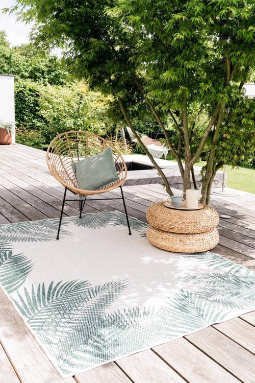 Buitenkleed Leaf - Groen - dubbelzijdig - EVA Interior - 160 x 230 cm - vtwonen shop