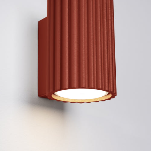 Sollux Lighting Wandlamp KARBON 10 rood oker - 6,5x8,5x10cm