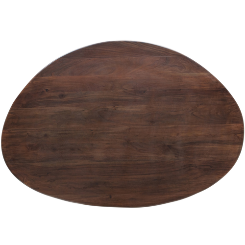 BePureHome eetkamertafel Roundly - Mangohout - Walnoot - 76x160x110 - vtwonen shop