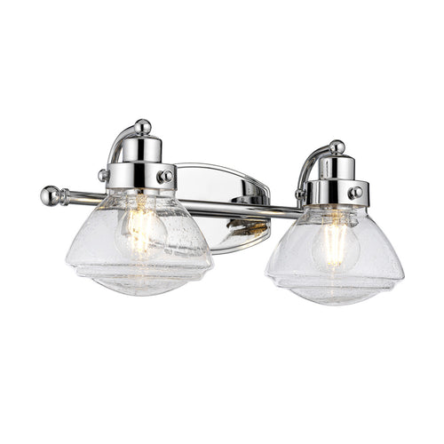 Scholar Quoizel 2-lichts wandlamp gepolijst chroom IP44