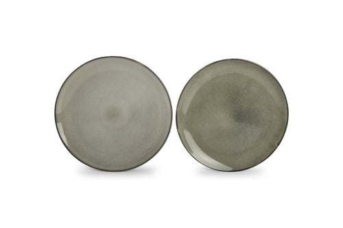 Salt & Pepper - Plat bord 26cm groen/blauw Meridian - Set van 4