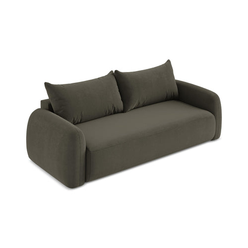 LaMiaSofa 3-zits slaapbank Amalfi - textuurstof - taupe - 250x112x90
