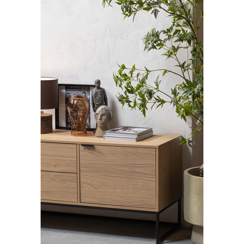 WOOOD tv-meubel Silas - Eiken - Melamine - 61x180x44 - vtwonen shop