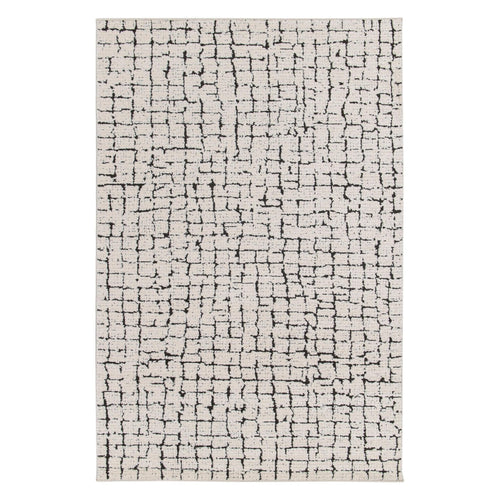 AFK Living vloerkleed Obsidian - reliëfeffect - zwart - 160 x 230 cm - vtwonen shop