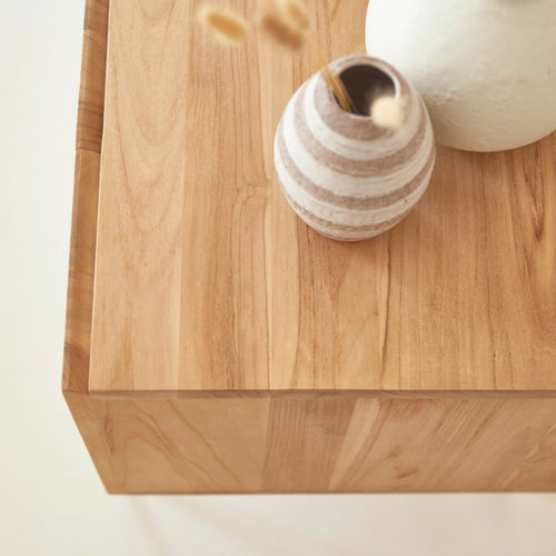 Tikamoon Hoog tv-meubel van massief teakhout 170 cm - Naturel - vtwonen shop