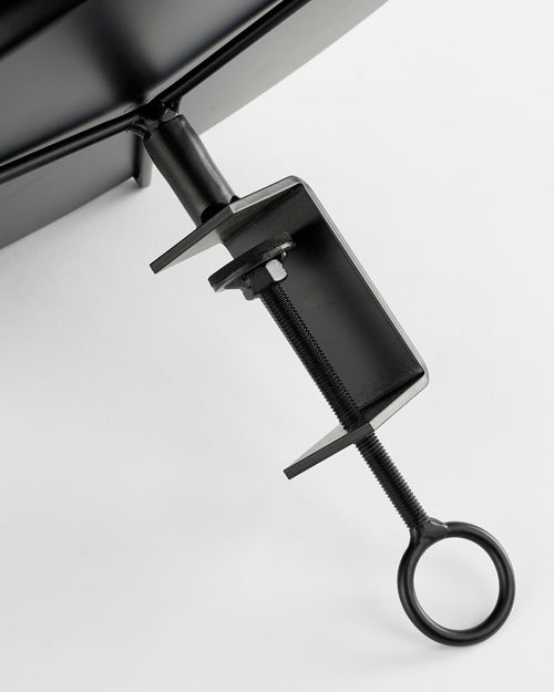 Mica Decorations Aston Dienblad met Klem - H30 x Ø31 cm - Metaal - Zwart - vtwonen shop