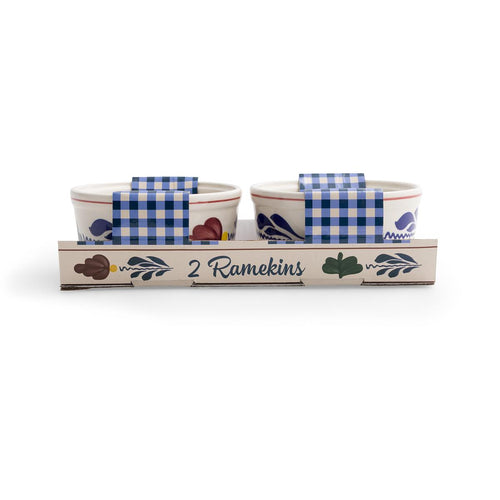 Royal Boch ramekins Boerenbont - set van 2 - 9,5cm - keramiek