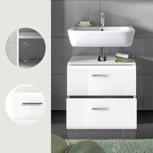 Furnilux Wastafelonderkast Ice - 60 x 54 x 32cm - vtwonen shop