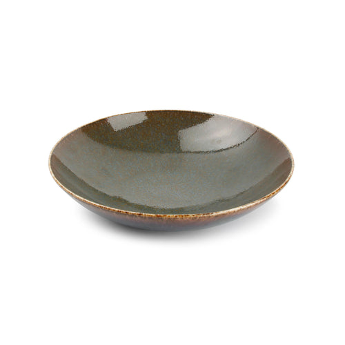 Bonbistro - Diep bord 21xH5cm groen Cirro - Set van 6