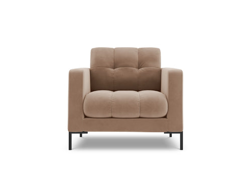 Cosmopolitan Design Fauteuil Bali flueel, beige - 96x87x75cm