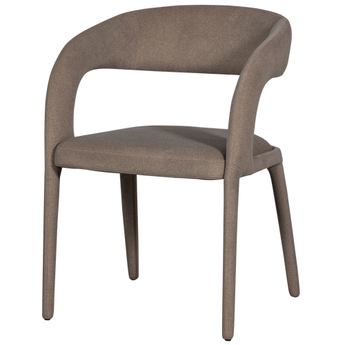 vtwonen eetkamerstoel Arms - Bruin - Polyester - 80x60x54 - vtwonen shop