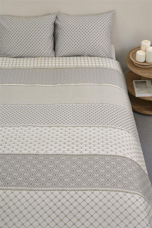 Riviera Maison dekbedovertrek Ropes - 240x200/220 cm - taupe