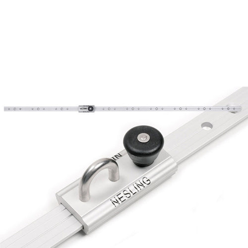 Platinum rails met oog 1 meter