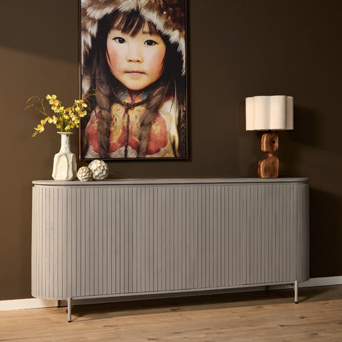StarFurn Dressoir Solana - Taupe Hout - 210x45x90cm