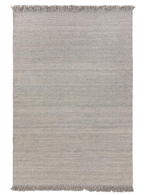 benuta wollen vloerkleed Lars - lichtgrijs - 120x170 cm